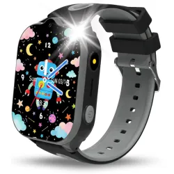 Smartwatch Dla Dziecka Angelo AW52 czarny GPS 4G Rozmowy SIM Aparat Telefon Nauka Menu PL